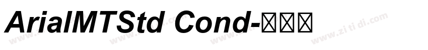 ArialMTStd Cond字体转换